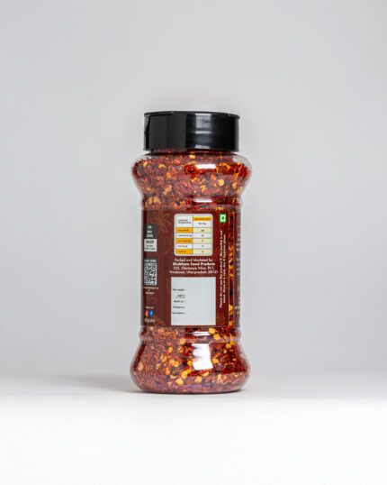 Spishri Chili Flakes – Sun-dried red chili flakes for pizza, pasta, and fiery satvik recipes.