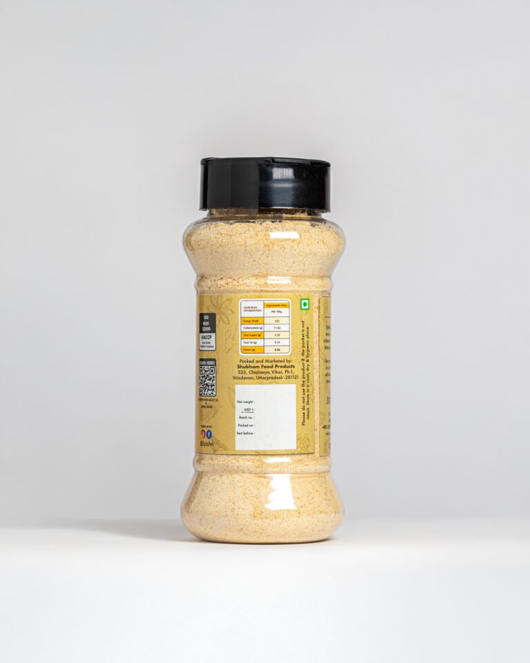 Spishri Ginger Powder – Earthy, warm spice powder for teas, sweets, and clean satvik cooking.