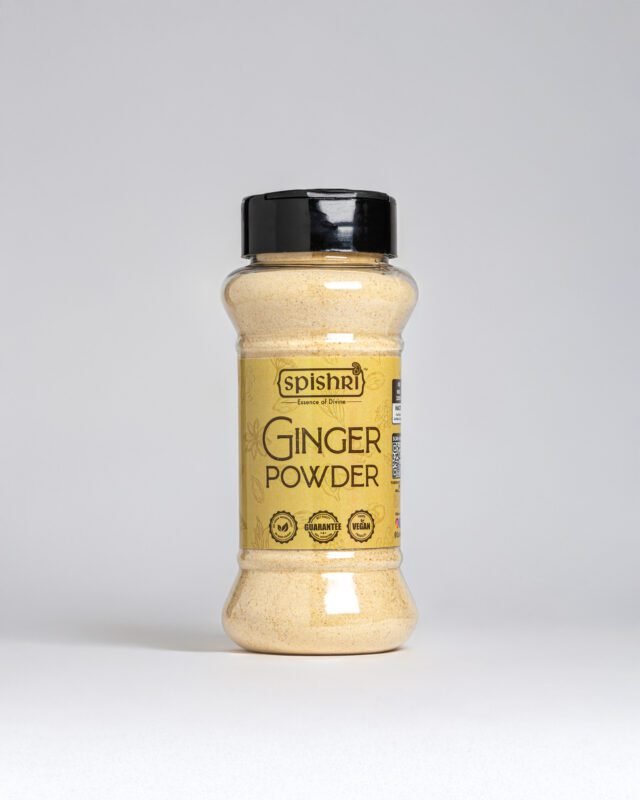 Spishri Ginger Powder – Earthy, warm spice powder for teas, sweets, and clean satvik cooking.