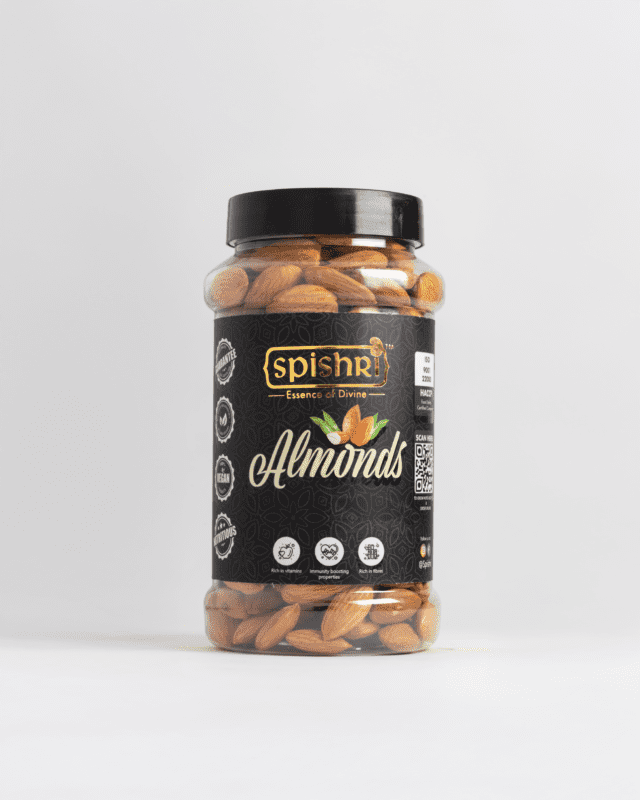 Spishri Premium Almonds – Crunchy, nutrient-rich badam for fasting, energy, and clean eating.
