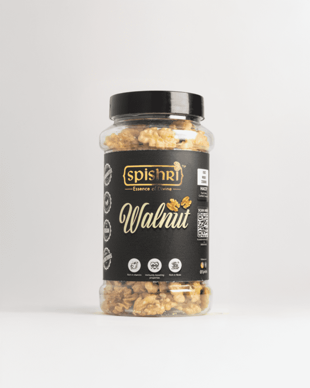 Spishri Premium Walnuts – High-quality akhrot for satvik diets, brain health, and pure snacking.