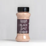 Spishri Black Salt Powder – Finely ground kala namak for chaats, fruit dishes, and satvik seasonings.