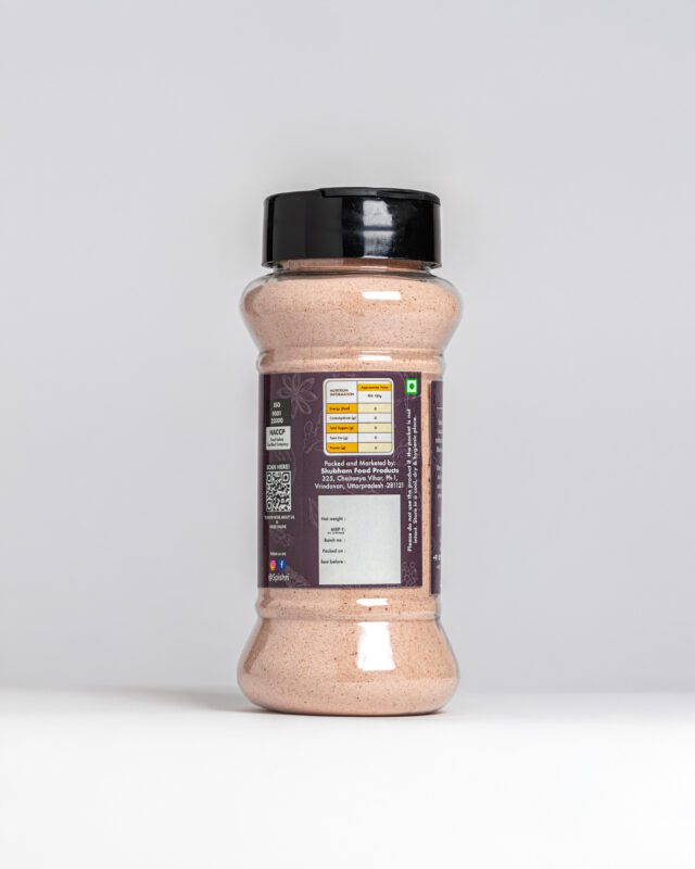 Spishri Black Salt Powder – Finely ground kala namak for chaats, fruit dishes, and satvik seasonings.
