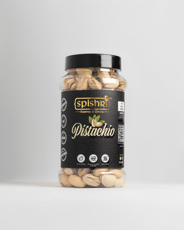Spishri Premium Pistachios – Unsalted, natural pista for wholesome satvik snacking and festive treats. DIWALI GIFT