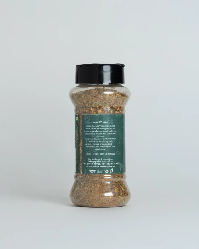 Spishri Pizza Seasoning – Italian-style herb blend for homemade pizza, snacks & satvik cooking.