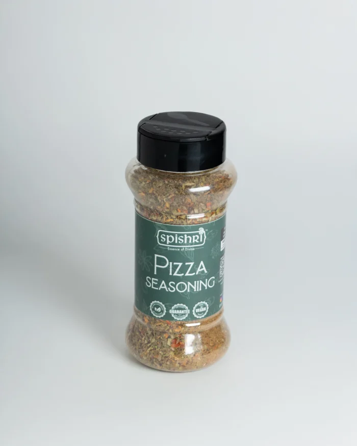 Spishri Pizza Seasoning – Italian-style herb blend for homemade pizza, snacks & satvik cooking.