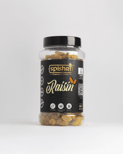 Spishri Premium Raisins – Sun-dried, unpolished raisins for satvik desserts, energy snacks, and clean eating.