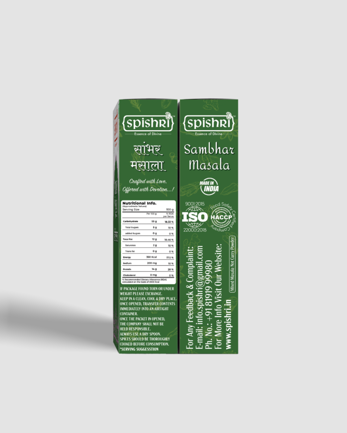 Spishri Sambhar Masala – premium Satvik spice