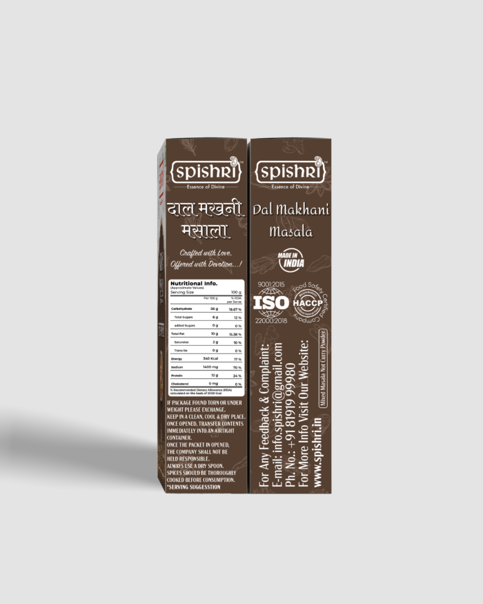 Spishri Dal Makhani Masala – premium Satvik spice