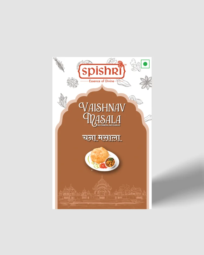 Buy Spishri Chana Masala – premium, Satvik, and flavorful. Enhance your meals with our pure and powerful Chana Masala, perfect for Indian cooking.