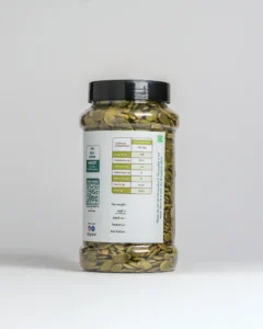 Spishri Pumpkin Seeds – Clean, shelled green seeds for snacks, salads, and satvik nourishment.