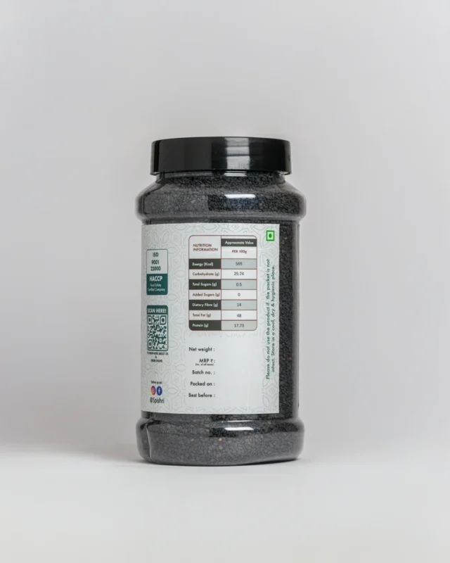 Spishri Black til Sesame Seeds – Nutrient-rich til seeds ideal for ladoos, spice blends, and traditional satvik winter recipes.