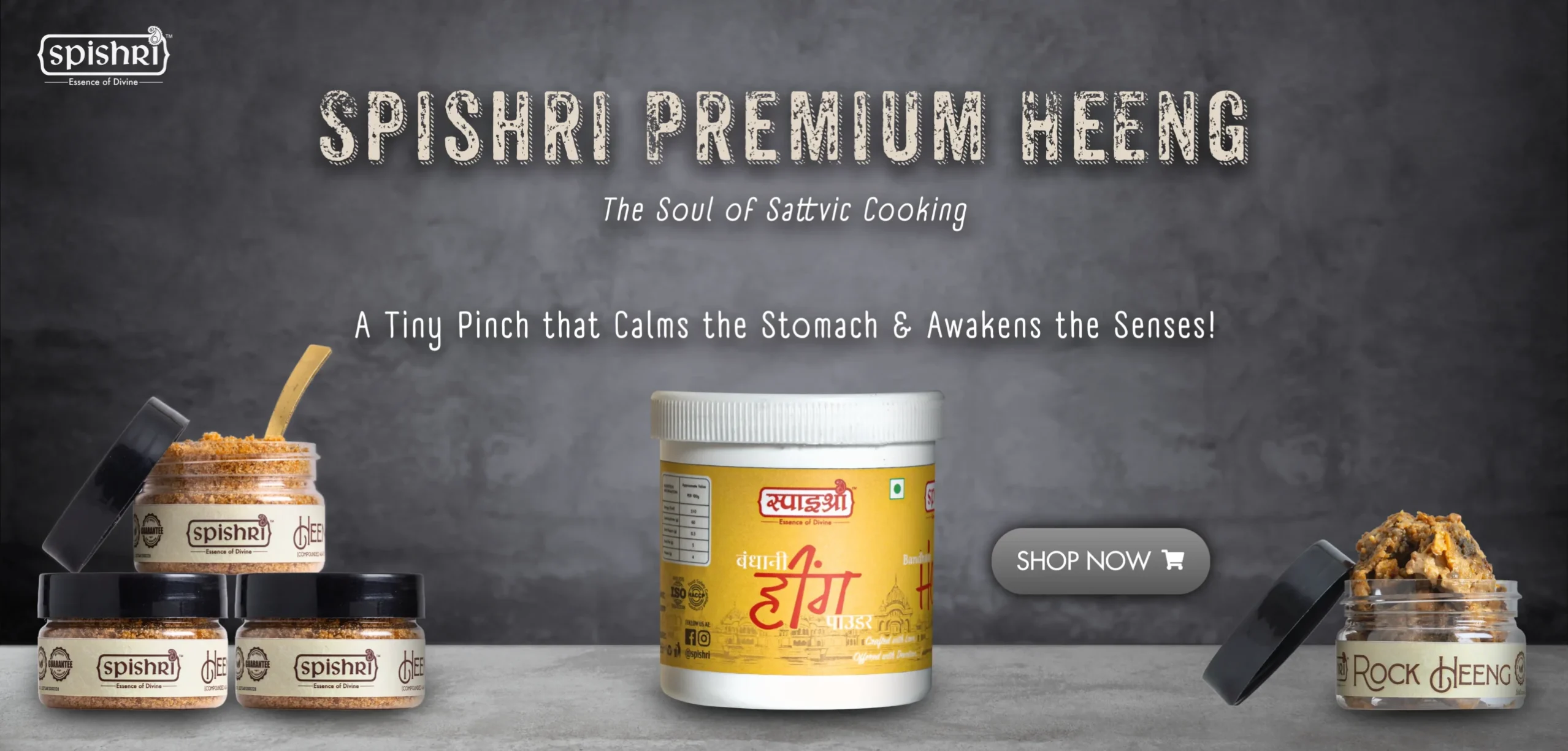 Pure Indian spices – Authentic Hing (Asafoetida) from Spishri Masala, No Onion No Garlic