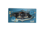 Best Diwali gift under 1500 – Spishri Premium Dry Fruits Gift Pack with Almonds, Cashews, Pistachios, and Raisins in elegant blue floral box, perfect for festive gifting.