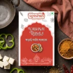 Spishri Kadhai Paneer Masala is a specialty blend created to capture the smoky, tangy. and spiced flavor of kadhai style paneer dishes. Designed for Satvik kitchens, it delivers bold taste using only clean ingredients.