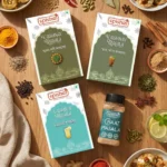 Spishri Chaat Bazaar Combo with Jaljeera Masala, Panipuri Masala, Shikanji Masala and Chat Masala satvik spice pack without onion and garlic
