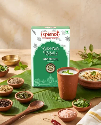 Buy Spishri Premium Raita Masala for flavorful raita, chaas and buttermilk. No onion, no garlic spice blend made for authentic satvik cooking.